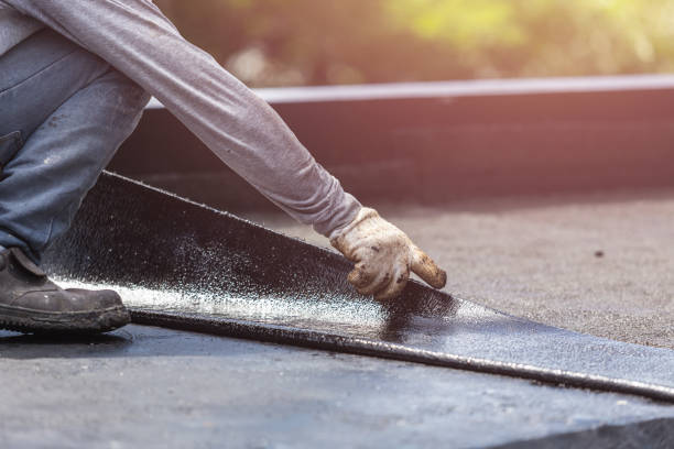 Professional Basement Waterproofing technician working in Wheeler, MI